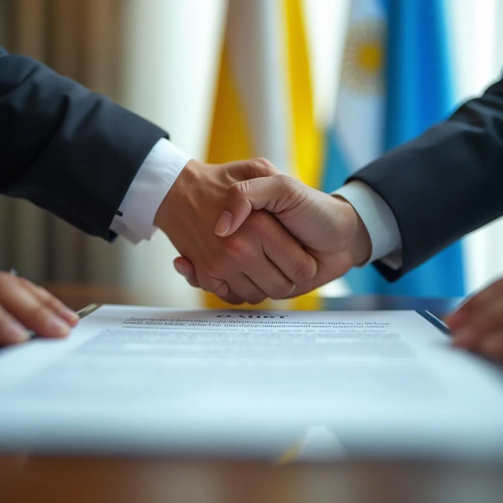 Крупний план підписання важливої партнерської угоди